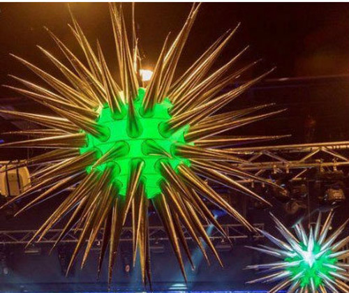 LED INFLATABLE  STAR DECORATION  81 spikes