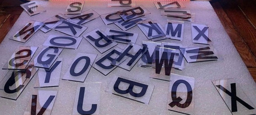 Letters and numbers for LED marquee sign board