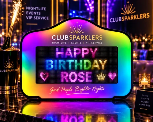 Custom LED Digital Marquee Sign Board for Nightclubs & VIP Events