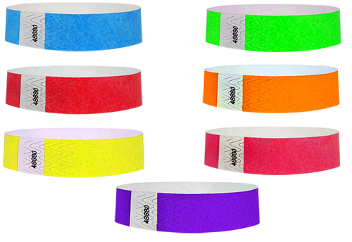 tyvek wristbands, plastic wristband, night club, concerts, rave, events, special events, lounges, bars, security, control