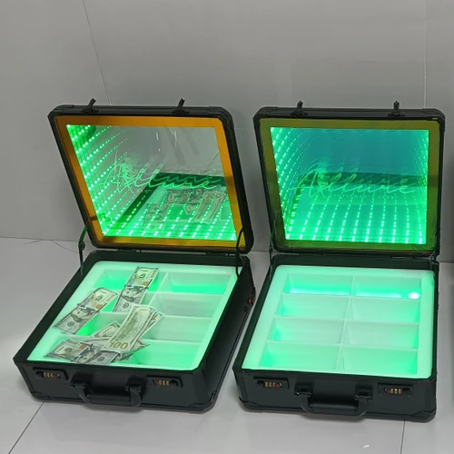 LED Cash Suitcase Light Up Money Case