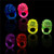 LED, jelly, stretchy, rings, lights, rave, dance, club, lounge