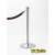 portable post, post and rope, metal stanchion, crowd control