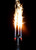 6 Inch Champagne Bottle Sparkler Burning
