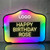 Custom LED Marquee Sign with Happy Birthday Message