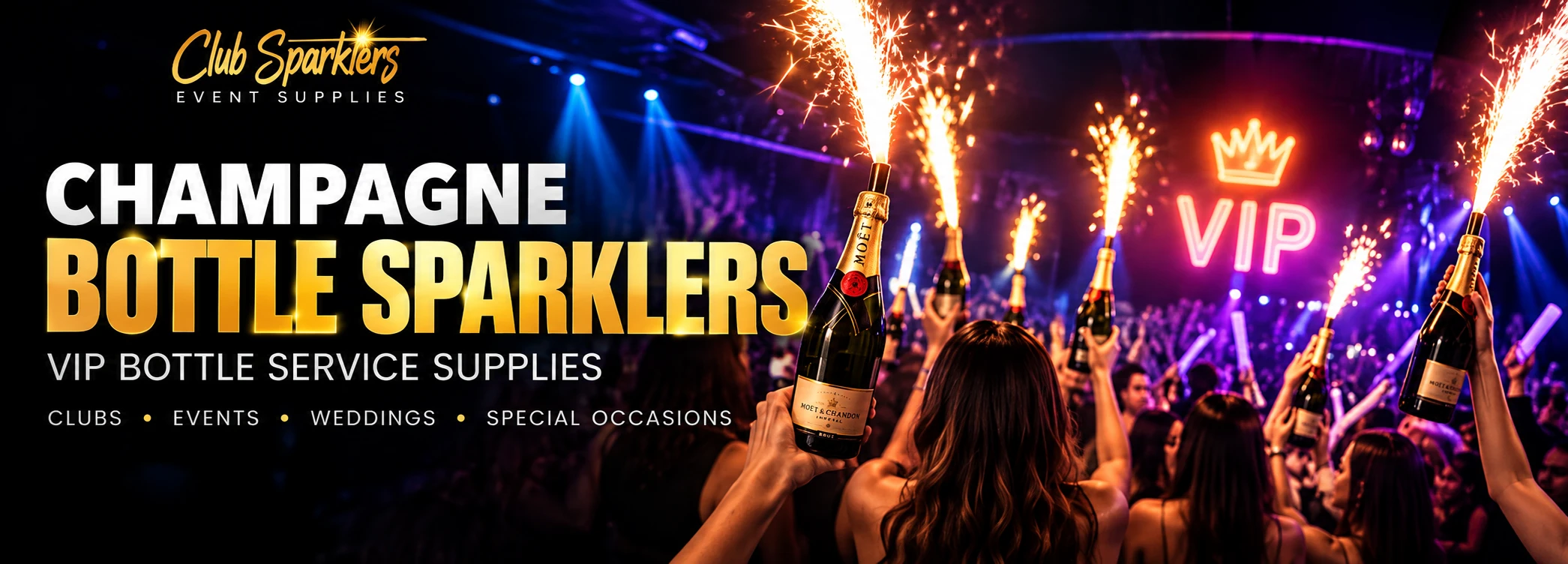 Champagne Bottle Sparklers
