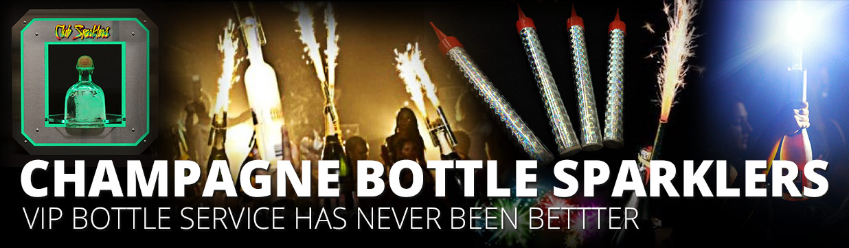 Champagne Bottle Sparklers | Club Sparklers |Birthday Sparklers | Nightclub  Supplies - Club Sparklers
