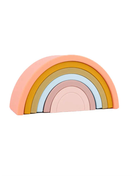 Silicone Stacking Rainbow Toy