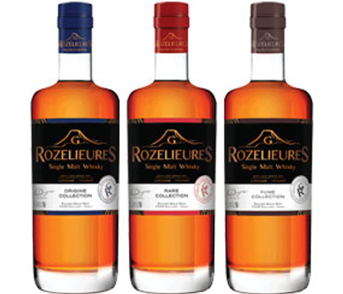 G. Rozelieures Single Malt Whisky Case: 1 bottle each: Origine, Rare, Fumé|13529