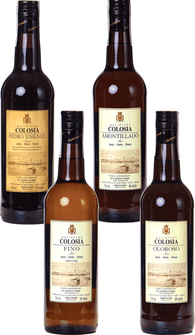 Gutiérrez-Colosía Sherry Case: 3 bottles each: