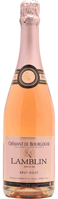 Lamblin Fils Brut Rosé Cremant de Bourgogne AOC|14811 2023 by Lamblin Fils, Pinot Noir from Burgundy, France - Imported by Opimian Wine Club