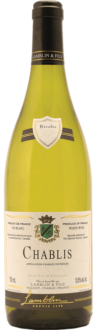 Chablis AOC|14816 2023 by Lamblin Fils, Chardonnay from Chablis, France - Imported by Opimian Wine Club