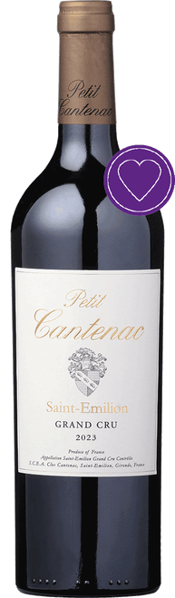Petit Cantenac, AOC Saint-Émilion Grand Cru  | C325 5543 2023 by Clos Cantenac SCEA, Merlot, Cabernet Sauvignon, Cabernet Franc from AOC Saint-Émilion Grand Cru, France - Imported by Opimian Wine Club