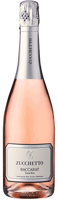Zucchetto Baccarat, Extra Brut, Rosato Prosecco, DOC Treviso, Paolo Zucchetto-C326 2024 by Azienda Agricola Zucchetto, Glera, Pinot Nero from Prosecco, Italy - Imported by Opimian Wine Club