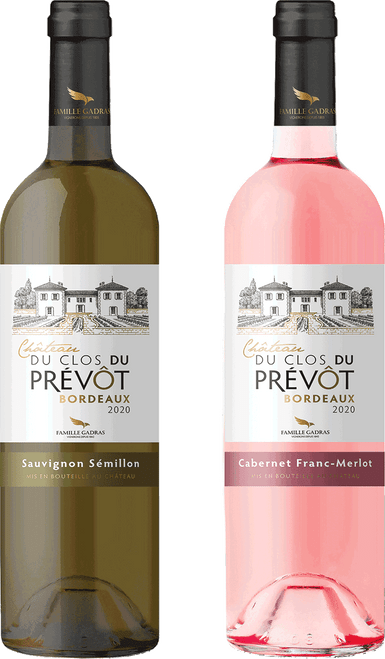 Château du Clos du Prévôt Blanc and Rosé Case - 6 Bottles each:-C328