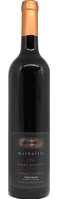Meldville Impromptu, VQA Niagara Peninsula-C329 2023 by Meldville Wines, Syrah, Petit Verdot,  Malbec from Ontario, Canada - Imported by Opimian Wine Club