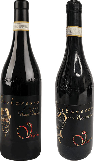 Vigin Barbaresco Case - 3 bottles each: Cottà and Montersino-C329 2021 by Noi Vignaioli Piemontesi SCA, Nebbiolo from Piemonte, Italy - Imported by Opimian Wine Club