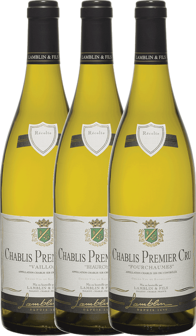 Chablis Premier Cru Medal Winning Case - 2 bottles each: Vaillon, Fourchaume, Beauroy (Wood Case)-C330 Chablis Premier Cru Medal Winning Case - 2 bottles each: Vaillon, Fourchaume, Beauroy (Wood Case)-C330