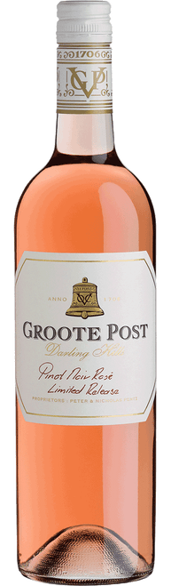 Groote Post Pinot Noir Rosé, Limited Release, Darling Hills-C331 2025 by Groote Post, Pinot Noir from Darling Hills, South Africa - Imported by Opimian Wine Club