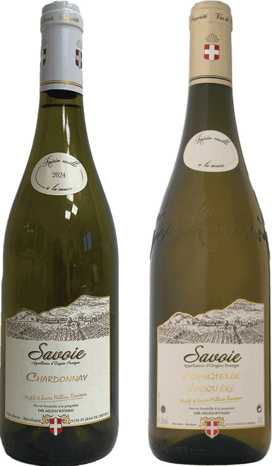 EARL Million Rousseau Jacquère Cru Jongieux and Chardonnay de Savoie Case: 3 bottles each:-C334