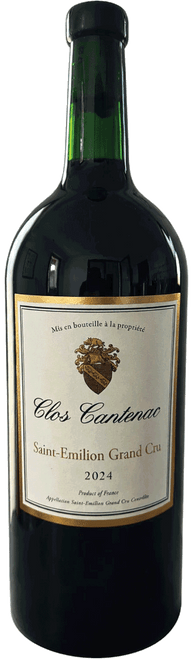 Clos Cantenac, AOC Saint-Émilion Grand Cru Double Magnum-C335 2024 by Clos Cantenac SCEA, Merlot from AOC Saint-Émilion Grand Cru, France - Imported by Opimian Wine Club