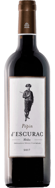 Pépin d'Escurac, AOC Médoc-C335 2018 by Château d'Escurac, 50% Cabernet Sauvignon, 50% Merlot from Médoc, France - Imported by Opimian Wine Club