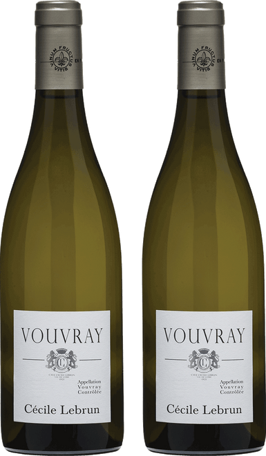 Cécile Lebrun Vouvray Case: 3 bottles each - Sec and Demi-Sec-C337