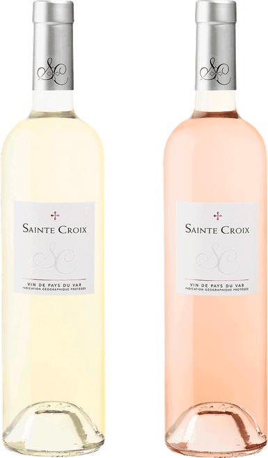 Sainte Croix, IGP Var Case: 3 bottles each: Blanc & Rosé-C337 2025 by Château Sainte Croix, # from IGP Var, France - Imported by Opimian Wine Club