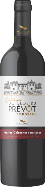 Château du Clos du Prévôt, Merlot-Cabernet Sauvignon, AOC Bordeaux, Famille Gadras-C338 2024 by Château du Clos du Prévôt, Merlot, Cabernet Sauvignon from Bordeaux, France - Imported by Opimian Wine Club