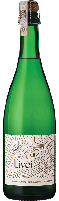 Zucchetto Valdobbiadene Prosecco Superiore DOCG Frizzante Bottle Fermented Livèi-C339 2025 by Azienda Agricola Zucchetto, Glera from Veneto, Italy - Imported by Opimian Wine Club
