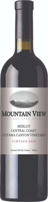 Mountain View Merlot Central Coast Cuyama Canyon Vineyard|11727