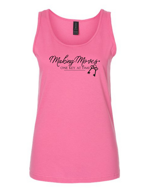 Making Moves One Key At A Time Basic Tank Top Making Moves One Key At A Time Basic Tank Top