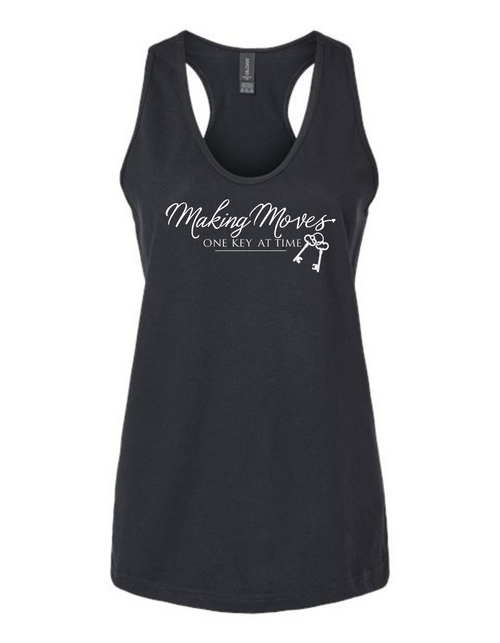 Making Moves One Key At A Time Racerback Tank Top Making Moves One Key At A Time Racerback Tank Top