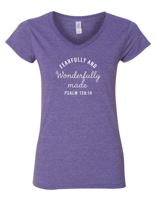 Fearfully And Wonderfully Made V-neck Fearfully And Wonderfully Made V-neck