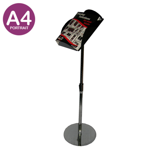 Foyer Stand Brochure Holder Black - A4
