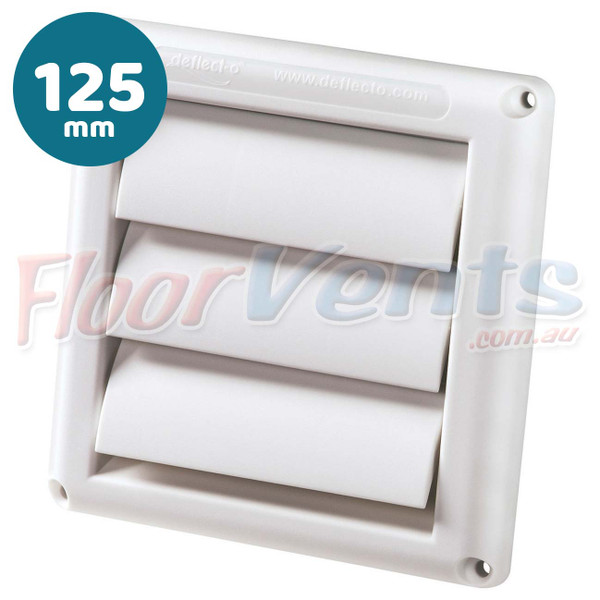 Gravity Louvre Wall Vent - 125mm