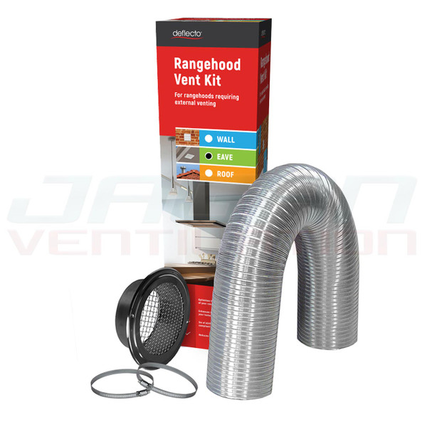 Rangehood Venting Kit 125mm - Eave (stainless steel)