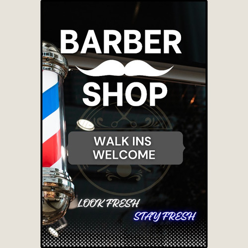 Barber Shop Corrugated Board