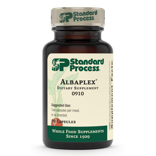 Standard Process Albaplex - Immune Support, Kidney Support, and Liver Support with Vitamin A, Vitamin C, Niacin, Vitamin B6, Oat Flour, Spanish Moss - 90 Capsules Standard Process Albaplex - Immune Support, Kidney Support, and Liver Support with Vitamin A, Vitamin C, Niacin, Vitamin B6, Oat Flour, Spanish Moss - 90 Capsules