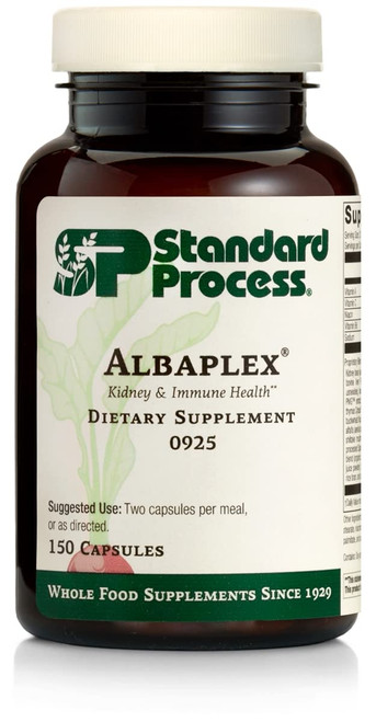 Standard Process Albaplex - Immune Support, Kidney Support, and Liver Support with Vitamin A, Vitamin C, Niacin, Vitamin B6, Oat Flour, Spanish Moss - 150 Capsules Standard Process Albaplex - Immune Support, Kidney Support, and Liver Support with Vitamin A, Vitamin C, Niacin, Vitamin B6, Oat Flour, Spanish Moss - 150 Capsules