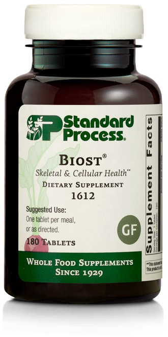 Standard Process Biost - Teeth and Bone Health Supplement with Whole Food Magnesium Citrate, Calcium Lactate, Manganese, and More - 180 Tablets Standard Process Biost - Teeth and Bone Health Supplement with Whole Food Magnesium Citrate, Calcium Lactate, Manganese, and More - 180 Tablets