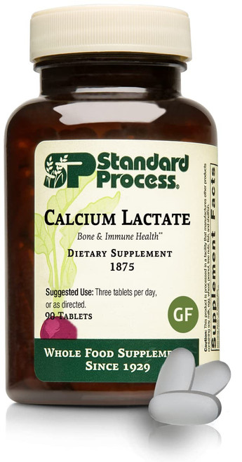 Standard Process Calcium Lactate - Immune Support and Bone Strength - Bone Health and Muscle Supplement with Magnesium and Calcium - 90 Tablets Standard Process Calcium Lactate - Immune Support and Bone Strength - Bone Health and Muscle Supplement with Magnesium and Calcium - 90 Tablets