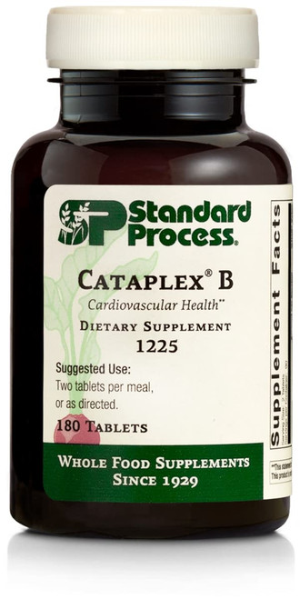 Standard Process Cataplex B - Whole Food Formula with Niacin, Vitamin B6, Thiamine, and Inositol for Heart Health, Metabolism, and Cholesterol Maintenance - 180 Tablets Standard Process Cataplex B - Whole Food Formula with Niacin, Vitamin B6, Thiamine, and Inositol for Heart Health, Metabolism, and Cholesterol Maintenance - 180 Tablets