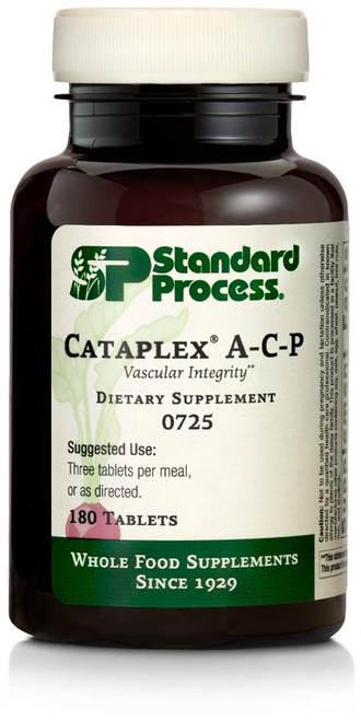 Standard Process Cataplex A-C-P Heart Health, Gum Health, Immune Support, and Vascular Supplement with Vitamin C, Magnesium Citrate, Nutritional Yeast, Vitamin A, Reishi Mushroom Powder - 180 Tablets Standard Process Cataplex A-C-P Heart Health, Gum Health, Immune Support, and Vascular Supplement with Vitamin C, Magnesium Citrate, Nutritional Yeast, Vitamin A, Reishi Mushroom Powder - 180 Tablets