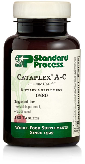Standard Process Cataplex A-C - Whole-Food Immune Support with Antioxidant Vitamin C, Vitamin A, Magnesium Citrate, Nutritional Support, Sunflower Lecithin, Buckwheat, Oat Flour - 180 Tablets Standard Process Cataplex A-C - Whole-Food Immune Support with Antioxidant Vitamin C, Vitamin A, Magnesium Citrate, Nutritional Support, Sunflower Lecithin, Buckwheat, Oat Flour - 180 Tablets