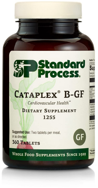 Standard Process Cataplex B GF - Gluten-Free, Whole Food Formula with Niacin, Vitamin B6, Thiamine, and Inositol, Supports Metabolic, Cardiovascular and Nervous System Health - 360 tablets Standard Process Cataplex B GF - Gluten-Free, Whole Food Formula with Niacin, Vitamin B6, Thiamine, and Inositol, Supports Metabolic, Cardiovascular and Nervous System Health - 360 tablets