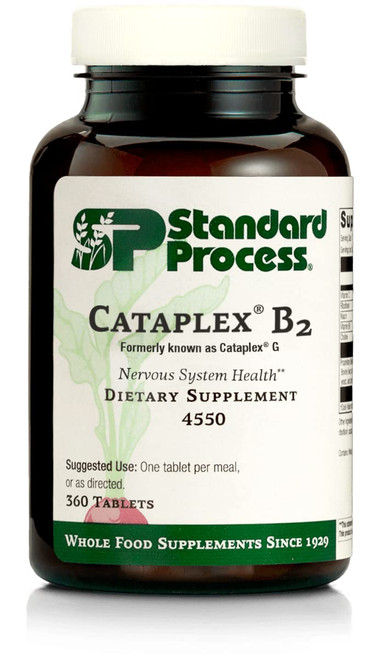 Standard Process Cataplex B2 - Whole Food Nervous System Supplements, Metabolism, Brain Supplement and Liver Support with Calcium Lactate, Riboflavin, Wheat Germ, Choline and More - 360 Tablets Standard Process Cataplex B2 - Whole Food Nervous System Supplements, Metabolism, Brain Supplement and Liver Support with Calcium Lactate, Riboflavin, Wheat Germ, Choline and More - 360 Tablets