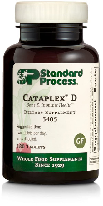 Standard Process Cataplex D - Whole Food Immune Support, Digestive Health, Bone Strength and Bone Health with Cholecalciferol, Calcium Lactate, and Ascorbic Acid - Vegetarian - 180 Tablets Standard Process Cataplex D - Whole Food Immune Support, Digestive Health, Bone Strength and Bone Health with Cholecalciferol, Calcium Lactate, and Ascorbic Acid - Vegetarian - 180 Tablets