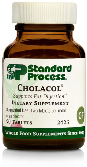 Standard Process Cholacol - Gallbladder Support Supplement - Fat Digestion Supplement for Digestive Health & Bile Support - Gluten-Free, Non-Dairy & Non-Soy - 90 Tablets Standard Process Cholacol - Gallbladder Support Supplement - Fat Digestion Supplement for Digestive Health & Bile Support - Gluten-Free, Non-Dairy & Non-Soy - 90 Tablets