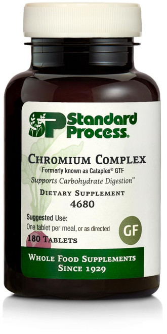 Standard Process Chromium Complex - Whole Food Digestion and Digestive Health with L-Cysteine Hydrochloride, Chromium, Ascorbic Acid, Buckwheat, Oat Flour - 180 Tablets Standard Process Chromium Complex - Whole Food Digestion and Digestive Health with L-Cysteine Hydrochloride, Chromium, Ascorbic Acid, Buckwheat, Oat Flour - 180 Tablets